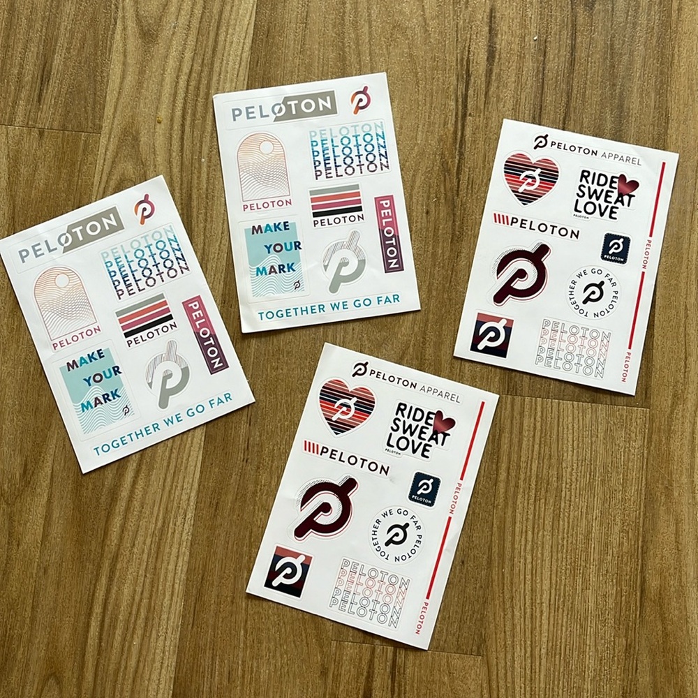 Peloton stickers